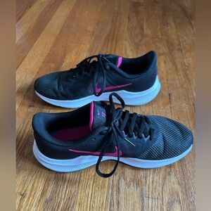 Nike Women's Downshifter 11 Black and Pink Running Shoes